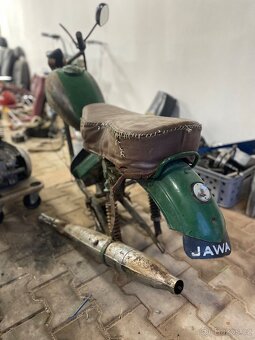 Vrak upravené ČZ + motor jawa 250. - 7