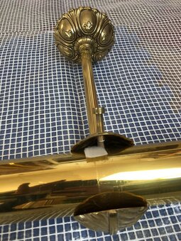 Mosazná tyč garnýž včetně dvou úchytů jedné koncovky (NP024) - 7