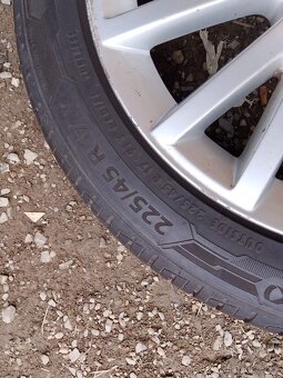 ALU AUDI originál 7,5x17 ET56 + letní 225/45/17 - 7