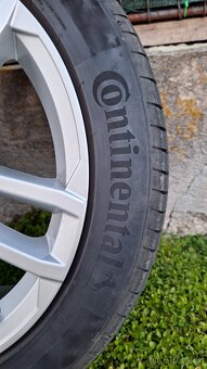Alu VW GOLF GTD 17" 5x112 s letními pneu CONTINENTAL. - 7