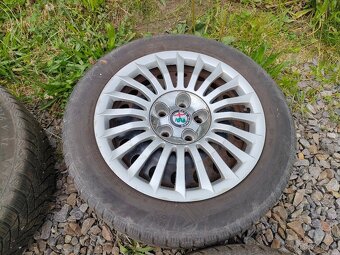 205/55/16 plechové disky 5x110 + poklice Alfa Romeo - zimní - 7
