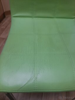 Kuchyňské židle zelené 4 kusy - 7