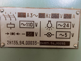 96. Sloupová vrtačka 2H 125 - 7