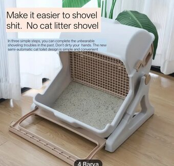 Poloautomatické WC pro kočky - 7