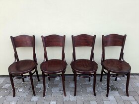 Celodřevěné židle THONET 4ks po renovaci - 7