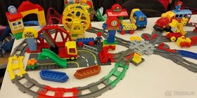 K DUPLO vlak,lokomotiva,vagón,koleje,křížení,figurky,doplňky - 7