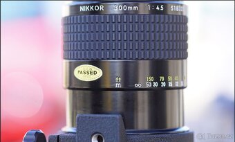 Nikon Nikkor 300mm f4.5 AI, manuální teleobjektiv, Nikon F - 7