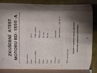 Motor BD 1S50-A, + celá benzinová sekačka - 7