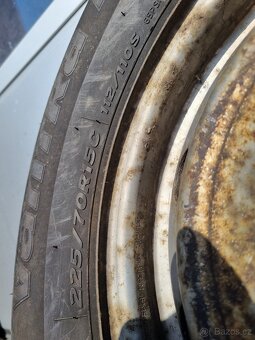 Pneu 225/70 R15C Hankook + disk 5x130,ET68 - 2ks - 7
