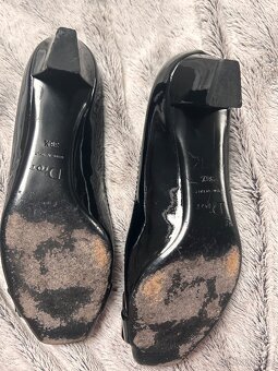 Luxusní lodičky Dior lakovaná kůže vel 38,5 - 7