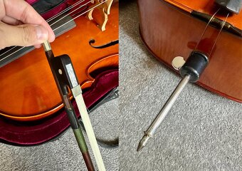 Prodám 4/4 violoncello, tvrdé pouzdro, smyčec, příslušenstvi - 7