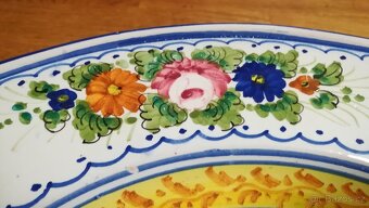VELKÝ RUČNĚ MALOVANÝ TALÍŘ-AUTOR GIOTTO DERUTA - MAJOLIKA - 7