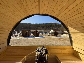 Zahradní sudová sauna 3M s předsíní - 7