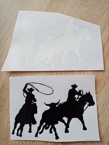 samolepky na auto s koníky - WESTERN - 7