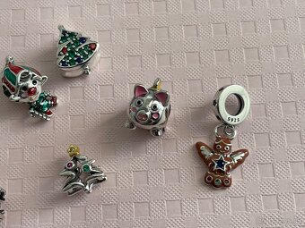 Vánoční korálky na náramek Pandora - 7