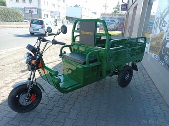 Elektrická pracovní tříkolka Cargo G1 1000W COC zelená - 7