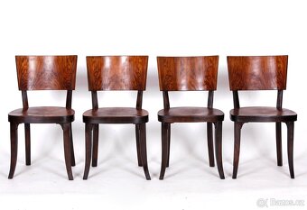 4x luxusní židle BERNKOP. ořech, 1930. - 7
