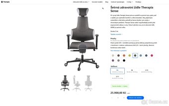 Kancelářská židle Therapia Sense (pc 26000,-) NOVÁ - 7