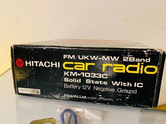 Vintage autorádio Hitachi KM 1033C, r.72, nové, zabalené - 7