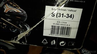 rostoucí brusle 2v1 kolečkové i na led vel 31-34 - 7
