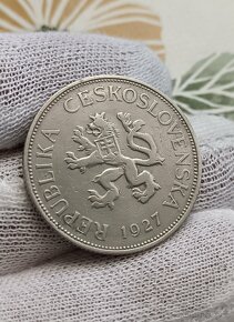5kčs 1927 vzácný ročník mince Československa - 7