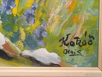 Obrazy 4ks Alois Kokáč, olej 50x70 - 7