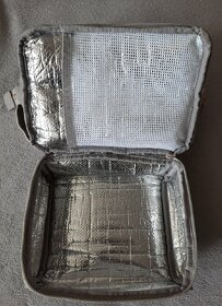 Stylová přebalovací taška/batoh šedá - 7