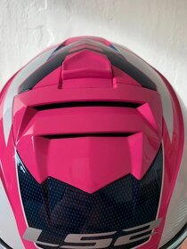 Integrální helma LS2 FF800 STORM Techy Gloss White Pink - 7