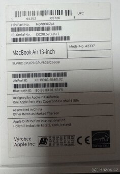 Apple MacBook Air 13" Late-2020 (A2337) 256gb Ram 8gb kondi - 7