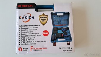 Aku šroubovák (vrtací kladivo), 2x baterie 18V Li-ion - 24ks - 7