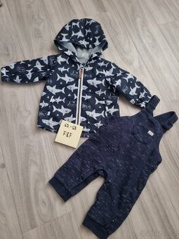 Mix oblečení vel. 62-68 HM, F&F, M&S, Looney Tunes - 7
