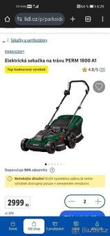 NOVÁ Elektrická sekačka PARKSIDE PERM 1800 A1 1800W - 7