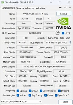 🖥️Herní PC RYZEN 5 7600,RTX 4070,32 GB DDR5,2 TB SSD - 7