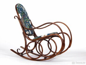 THONET, přečalouněné houpací křeslo, 1920 - 7