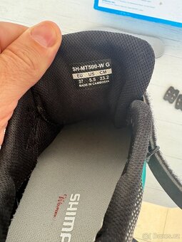 Dámské, dívčí cyklistické tretry Shimano vel.37, 23,2cm - 7