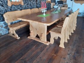 Dřevěný masivní stůl - 7