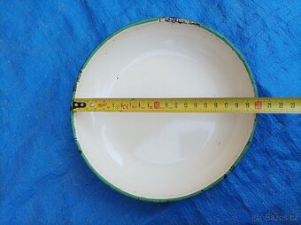 Smaltovaná žlutá mísa, průměr 20 cm - 7