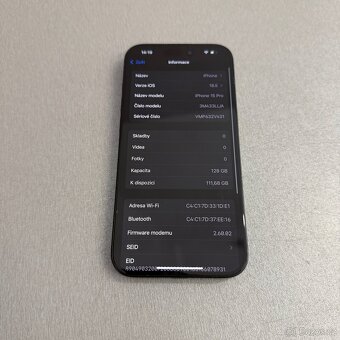 iPhone 15 Pro 128GB modrý titan, pěkný stav, rok záruka - 7