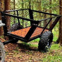 Vyvážečka  dřeva , vozik za ctyrkolku - 7