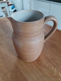 KAMENINOVÝ DŽBÁN GRES DU BERRY RUČNĚ VYROBENÝ - FRANCIE - 7