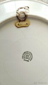 Chodská keramika, tři závěsné talíře - 7