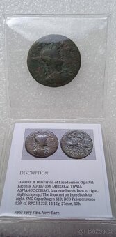 Spartská mince: Diassarion Lacedaemon RARITA - 7