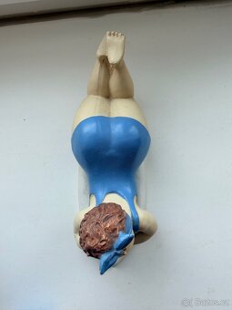 Retro plážové figurky – sada 4 ks, 17–20 cm, bez poškození - 7