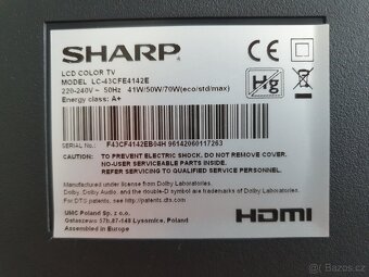LCD COLOR TV zn.SHARP 43"/108cm - 7