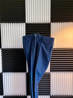 Modrý pánský oblek – sako + kalhoty - 7