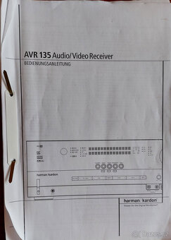 6.1 A/V Receiver Harman/Kardon AVR 135+DO+manuál - 7