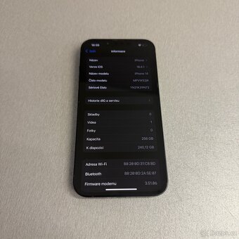 iPhone 14 256GB černý, bez škrábance, 12 měsíců záruka - 7