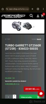 Zánovní Turbo Garrett GT2560R - 7