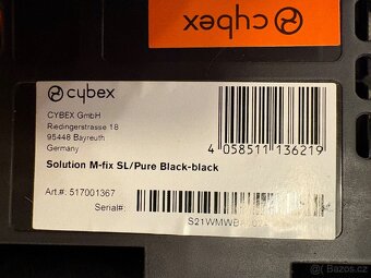 Autosedačka Cybex Solution M-fix SL vel. 2/3, 15-36 kg - 7