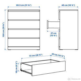 Ikea Malm 4 zásuvky - 7